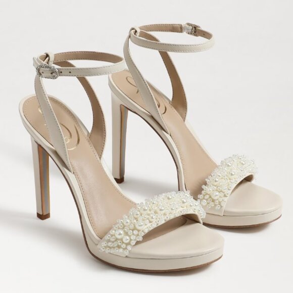 Sam Edelman Jade Pearl Heel Size 8 New - Picture 1 of 10
